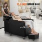 VEVOR Shampoo Backwash Chair, 661.4 LBS Loading Salon & Spa Hair Washing Station, Backwash Barber Shampoo Bowl and Chair, Beauty Spa Massage Εξοπλισμός κομμωτικής με κεραμικό μπολ και φαρδύ υποπόδιο
