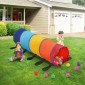 VEVOR Kids Play Tunnel Tent για νήπια, Πολύχρωμο Pop Up Caterpillar Crawl Tunnel Toy για μωρό ή κατοικίδιο, Πτυσσόμενο δώρο για αγόρι και κορίτσι Παίξτε Tunnel παιχνίδι εσωτερικού και εξωτερικού χώρου, Πολύχρωμο