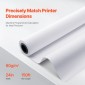 Χαρτί ευρείας μορφής VEVOR, 24 in x 150 ft Paper Plotter, 4 Rolls CAD Bond Rolls with 2 in Core, 20 LB Bond Paper Rolls, Idea for CAD Drawings, Engineering Plans, GIS Maps & Architectural Designs