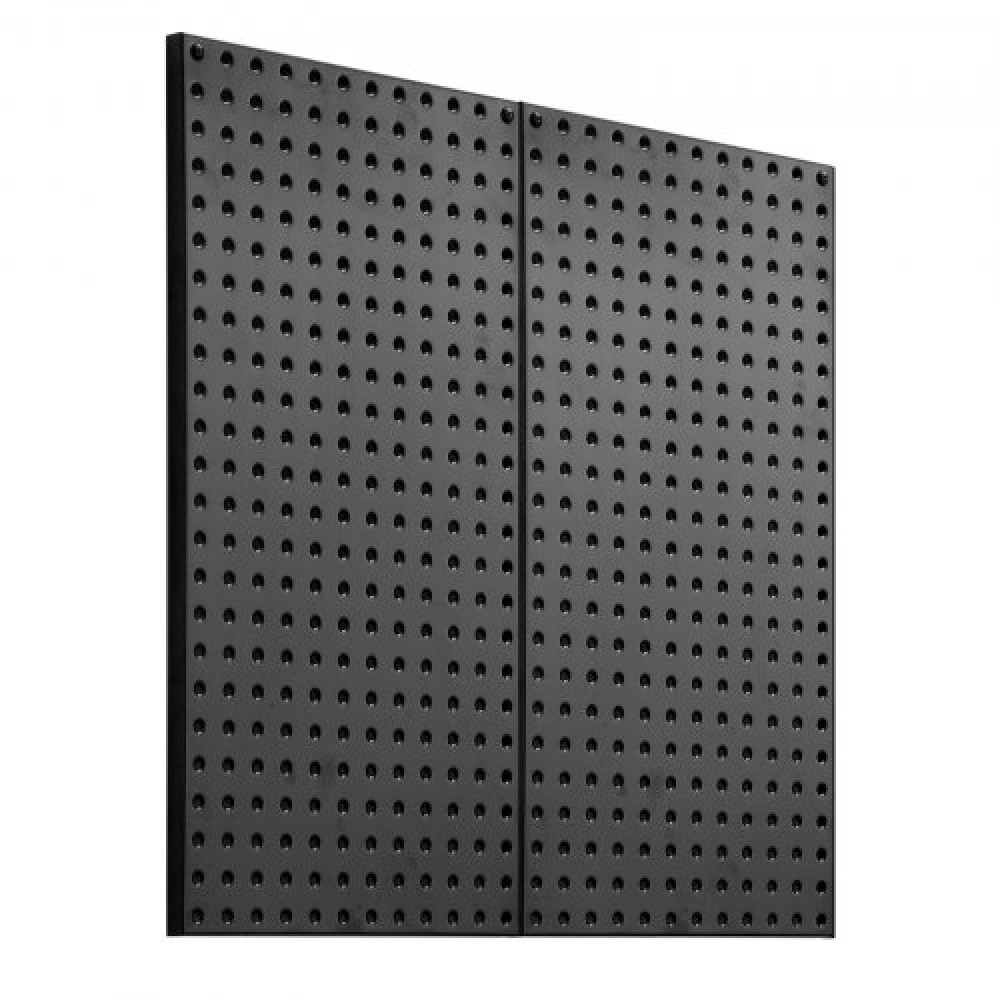 Πάνελ VEVOR Metal Pegboard, 24" x 12" Pegboard, 2 Panels, Ατσάλινο μανταλάκι βαρέως τύπου Οργανωτής τοίχου, για Σαλόνι Γκαράζ Αποθήκευση εργαλείων Πάγκος εργασίας Οργάνωση γραφείου Craft Room Κουζίνα Σπίτι, Μαύρο