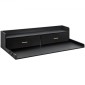Πάγκος VEVOR 2 Drawers Washer Washer Dryer countertop με ράφι 2 επιπέδων, 54" x 27" Ξύλινο πλυντήριο και στεγνωτήριο πάγκος με αντιολισθητικά μαξιλαράκια, αδιάβροχο κάλυμμα πλυντηρίου για οργάνωση δωματίου πλυντηρίου, μαύρο