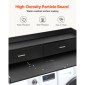 Πάγκος VEVOR 2 Drawers Washer Washer Dryer countertop με ράφι 2 επιπέδων, 54" x 27" Ξύλινο πλυντήριο και στεγνωτήριο πάγκος με αντιολισθητικά μαξιλαράκια, αδιάβροχο κάλυμμα πλυντηρίου για οργάνωση δωματίου πλυντηρίου, μαύρο
