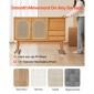 VEVOR Furniture Dolly, χωρητικότητα φόρτωσης 440 λίβρες, 3 Τροχοί Ατσάλι 6,3" Tri-dolly Heavy Duty Mover με τριγωνικό περιστρεφόμενο τροχίσκο, πάνελ από ανθρακούχο χάλυβα, Σετ εργαλείων ανύψωσης επίπλων για συσκευές, καναπές, ψυγείο