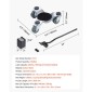 VEVOR Furniture Dolly, χωρητικότητα φόρτωσης 440 λίβρες, 3 Τροχοί Ατσάλι 6,3" Tri-dolly Heavy Duty Mover με τριγωνικό περιστρεφόμενο τροχίσκο, πάνελ από ανθρακούχο χάλυβα, Σετ εργαλείων ανύψωσης επίπλων για συσκευές, καναπές, ψυγείο