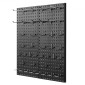 Πάνελ VEVOR Metal Pegboard, 24" x 12" Pegboard, 2 πάνελ, βαρέως τύπου Peg Board Organizer τοίχου με αξεσουάρ, για σαλόνι γκαράζ Αποθήκευση εργαλείων Οργάνωση γραφείου Craft Room Κουζίνα Σπίτι, Μαύρο