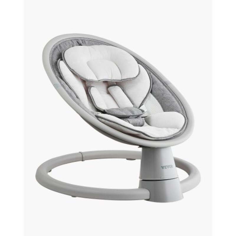 VEVOR Baby Swing, 5-τάχυτο Baby Rocker Swing, φορητή βρεφική κούνια με τηλεχειριστήριο, πάνελ αφής, μουσική Bluetooth, 10 προκαθορισμένα νανουρίσματα & ζώνη ασφαλείας 5 σημείων για 0-9 μηνών αγόρια κορίτσια έως 20 κιλά