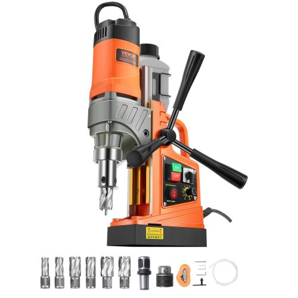 Magnetic Drill 1450W 2878 lbf Portable Mag Drill Press 2 in Boring Diameter