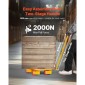 VEVOR Machine Skate, 8800 lbs Machinery Moving Skate, Machinery Mover Skate με περιστρεφόμενο καπάκι 360° και περιστρεφόμενους κυλίνδρους PU, Μετακίνηση βιομηχανικών μηχανημάτων βαρέως τύπου με λαβή για αποθήκη, εργαστήριο