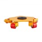 VEVOR Machine Skate, 8800 lbs Machinery Moving Skate, Machinery Mover Skate με περιστρεφόμενο καπάκι 360° και περιστρεφόμενους κυλίνδρους PU, Μετακίνηση βιομηχανικών μηχανημάτων βαρέως τύπου με λαβή για αποθήκη, εργαστήριο