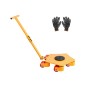 VEVOR Machine Skate, 8800 lbs Machinery Moving Skate, Machinery Mover Skate με περιστρεφόμενο καπάκι 360° και περιστρεφόμενους κυλίνδρους PU, Μετακίνηση βιομηχανικών μηχανημάτων βαρέως τύπου με λαβή για αποθήκη, εργαστήριο