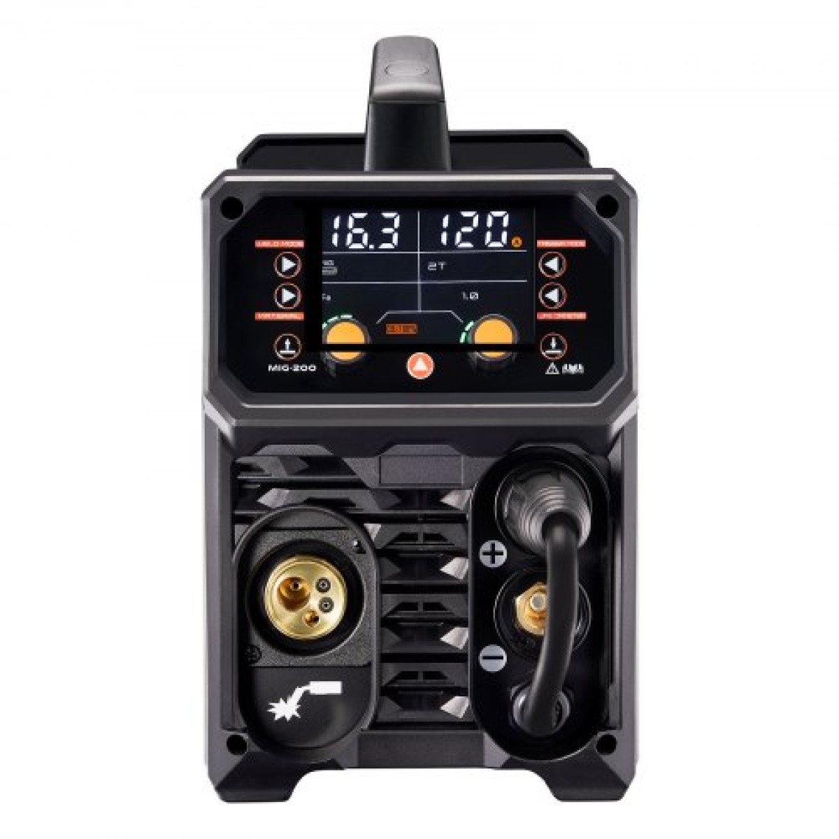 VEVOR Pro MIG Welder, 200Amp Pluse Mig Welding Machine, 5-in-1 Welder Machine MIG Pluse/Gas MIG/Flux Core MIG/Stick/Lift TIG με τεχνολογία IGBT Inverter και οθόνη LCD