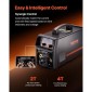 VEVOR Pro MIG Welder, 200Amp Pluse Mig Welding Machine, 5-in-1 Welder Machine MIG Pluse/Gas MIG/Flux Core MIG/Stick/Lift TIG με τεχνολογία IGBT Inverter και οθόνη LCD