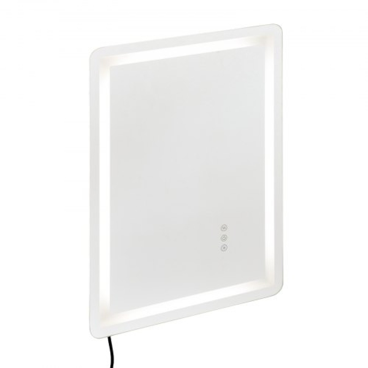 Καθρέφτης μπάνιου VEVOR LED, 50 x 70 cm Καθρέφτης μπάνιου LED με μπροστινό φωτισμό και οπίσθιο φωτισμό, καθρέφτης μνήμης κατά της ομίχλης με φώτα, Stepless 3 χρώματα Καθρέφτης μπάνιου με δυνατότητα ρύθμισης θερμοκρασίας, επιτοίχιος