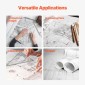 Χαρτί ευρείας μορφής VEVOR, 61 cm x 152,4 m Paper Plotter, 2 Rolls CAD Bond Rolls με 7,62 cm Core, 75 g/m² Rolls Bond Paper, Idea for CAD Drawings, Engineering Plans, GIS Maps & Architectural Designs