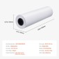 Χαρτί ευρείας μορφής VEVOR, 61 cm x 152,4 m Paper Plotter, 2 Rolls CAD Bond Rolls με 7,62 cm Core, 75 g/m² Rolls Bond Paper, Idea for CAD Drawings, Engineering Plans, GIS Maps & Architectural Designs