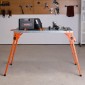 Πτυσσόμενο τραπέζι συγκόλλησης VEVOR 44" x 21", πάγκος εργασίας χωρητικότητας 500 LBS με ρυθμιζόμενο ύψος 4 επιπέδων, πάγκος εργασίας από ανθρακούχο χάλυβα με 6 υποδοχές εργαλείων & οπές στερέωσης 0,63" για επισκευή συναρμολόγησης συγκό