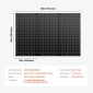 Πάνελ VEVOR Metal Pegboard, 24" x 12" Pegboard, 3 πάνελ, Ατσάλινο μανταλάκι βαρέως τύπου Οργανωτής τοίχου, για Σαλόνι Γκαράζ Αποθήκευση εργαλείων Πάγκος εργασίας Οργάνωση γραφείου Craft Room Κουζίνα Σπίτι, Μαύρο