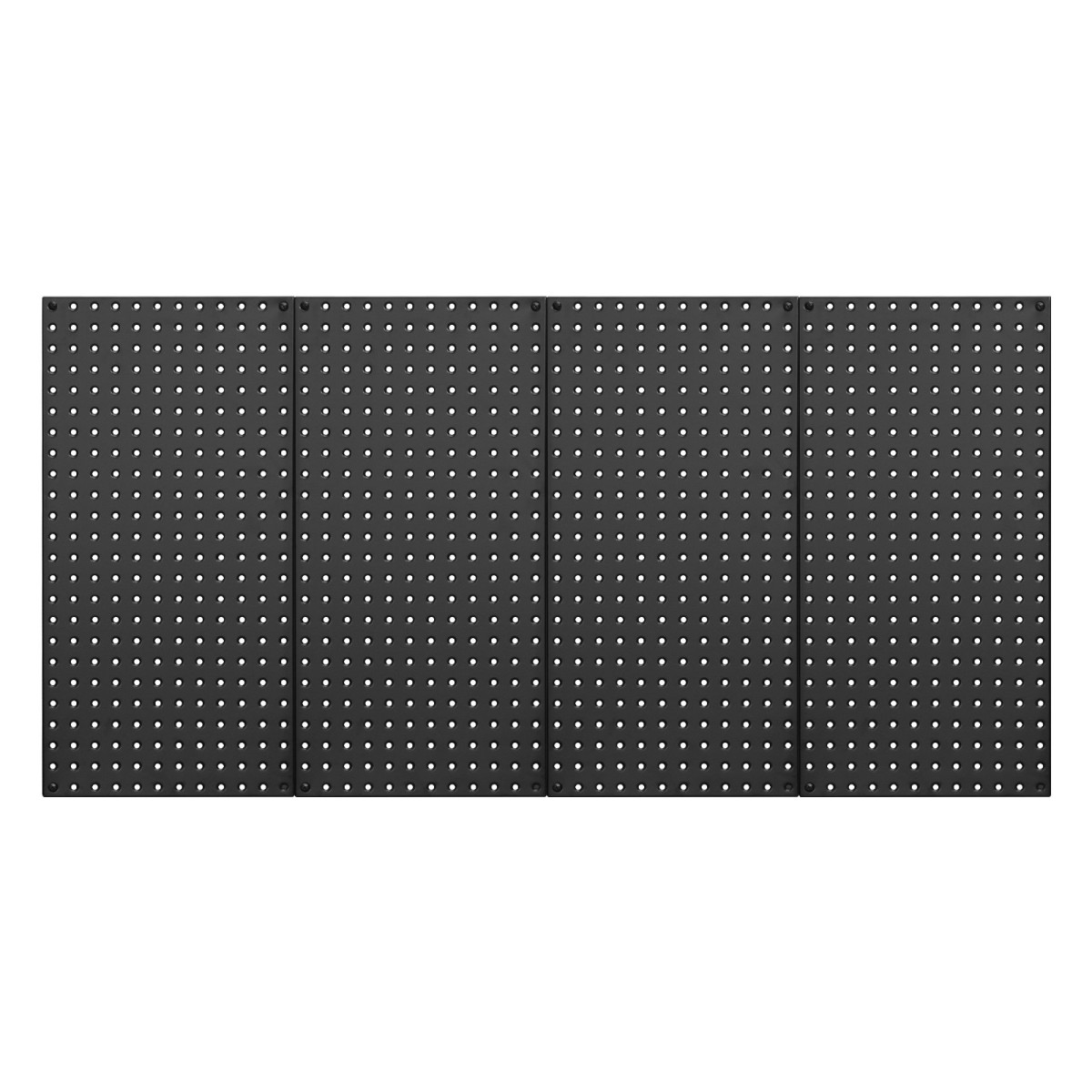 Πάνελ VEVOR Metal Pegboard, 24" x 12" Pegboard, 4 πάνελ, Ατσάλινο μανταλάκι βαρέως τύπου Οργανωτής τοίχου, για Σαλόνι Γκαράζ Αποθήκευση εργαλείων Πάγκος εργασίας Οργάνωση γραφείου Craft Room Κουζίνα Σπίτι, Μαύρο