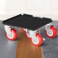 VEVOR Furniture Dolly, Μέγιστο Φορτίο 3474 lbs, Μετακινήσεις επίπλων βαρέως τύπου με 5 τροχούς περιστροφής 360°, πάνελ από ανθρακούχο χάλυβα, Σετ εργαλείων ανύψωσης επίπλων για ηλεκτρικές συσκευές, καναπέ, ψυγείο, πλυντήριο ρούχων
