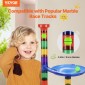 VEVOR Marble Run Set, 110 Piece Marble Maze Building Block Brain Game, with 10 Glow in the Dark Marbles + 20 Glass Marbles, Educational Learning Race Track STEM Toys, για παιδιά, αγόρια, κορίτσια ηλικίας 3+