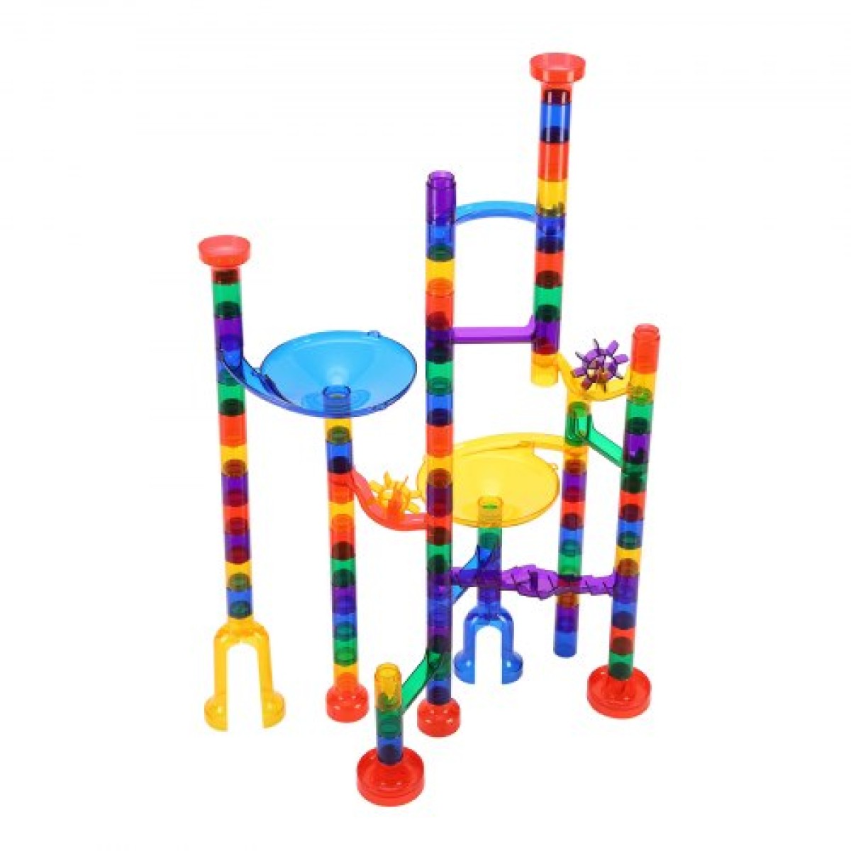 VEVOR Marble Run Set, 110 Piece Marble Maze Building Block Brain Game, with 10 Glow in the Dark Marbles + 20 Glass Marbles, Educational Learning Race Track STEM Toys, για παιδιά, αγόρια, κορίτσια ηλικίας 3+