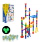 VEVOR Marble Run Set, 110 Piece Marble Maze Building Block Brain Game, with 10 Glow in the Dark Marbles + 20 Glass Marbles, Educational Learning Race Track STEM Toys, για παιδιά, αγόρια, κορίτσια ηλικίας 3+