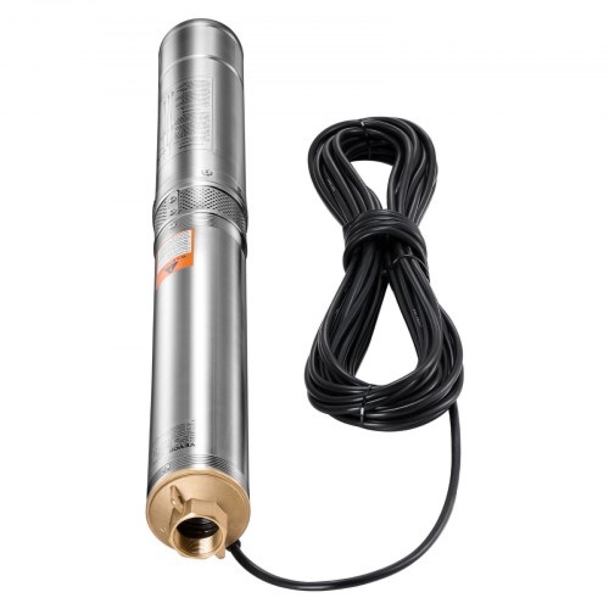 Υποβρύχια αντλία VEVOR Deep Well, Ισχύς εισόδου 1100W, 230V, 65 L/min Ροή 85 m(279 ft) Κεφαλή, με εξωτερικό κιβώτιο ελέγχου καλωδίου 20 m (65,62 ft), Αντλία νερού από ανοξείδωτο χάλυβα, για βιομηχανικό πότισμα και οικιακή χρήση, IP6