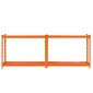VEVOR Storage Shelves, 2400 lbs, 4 Tier Heavy Duty Garage Shelving, 20" D x 40" W x 60" H Ρυθμιζόμενα Μεταλλικά Ράφια για Βιομηχανικά Ράφια Βοηθητικό ράφι, για κουζίνα, αποθήκη, υπόγειο, πορτοκαλί