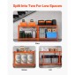 VEVOR Storage Shelves, 2400 lbs, 4 Tier Heavy Duty Garage Shelving, 20" D x 40" W x 60" H Ρυθμιζόμενα Μεταλλικά Ράφια για Βιομηχανικά Ράφια Βοηθητικό ράφι, για κουζίνα, αποθήκη, υπόγειο, πορτοκαλί