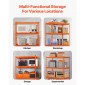 VEVOR Storage Shelves, 2400 lbs, 4 Tier Heavy Duty Garage Shelving, 20" D x 40" W x 60" H Ρυθμιζόμενα Μεταλλικά Ράφια για Βιομηχανικά Ράφια Βοηθητικό ράφι, για κουζίνα, αποθήκη, υπόγειο, πορτοκαλί
