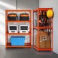 VEVOR Storage Shelves, 2400 lbs, 4 Tier Heavy Duty Garage Shelving, 20" D x 40" W x 60" H Ρυθμιζόμενα Μεταλλικά Ράφια για Βιομηχανικά Ράφια Βοηθητικό ράφι, για κουζίνα, αποθήκη, υπόγειο, πορτοκαλί
