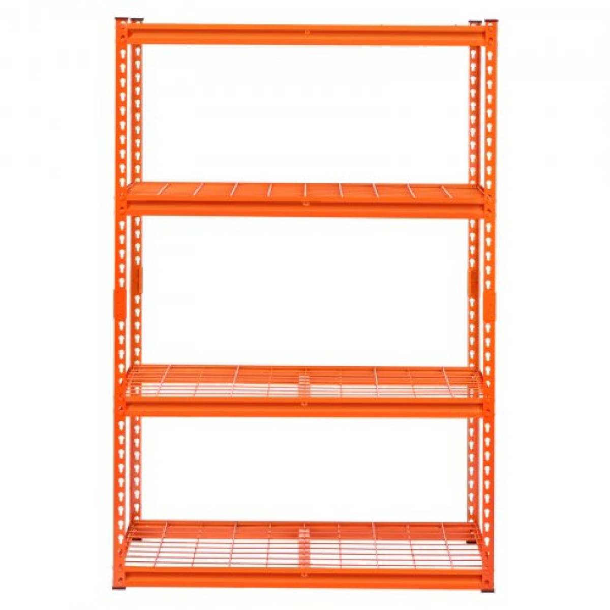 VEVOR Storage Shelves, 2400 lbs, 4 Tier Heavy Duty Garage Shelving, 20" D x 40" W x 60" H Ρυθμιζόμενα Μεταλλικά Ράφια για Βιομηχανικά Ράφια Βοηθητικό ράφι, για κουζίνα, αποθήκη, υπόγειο, πορτοκαλί