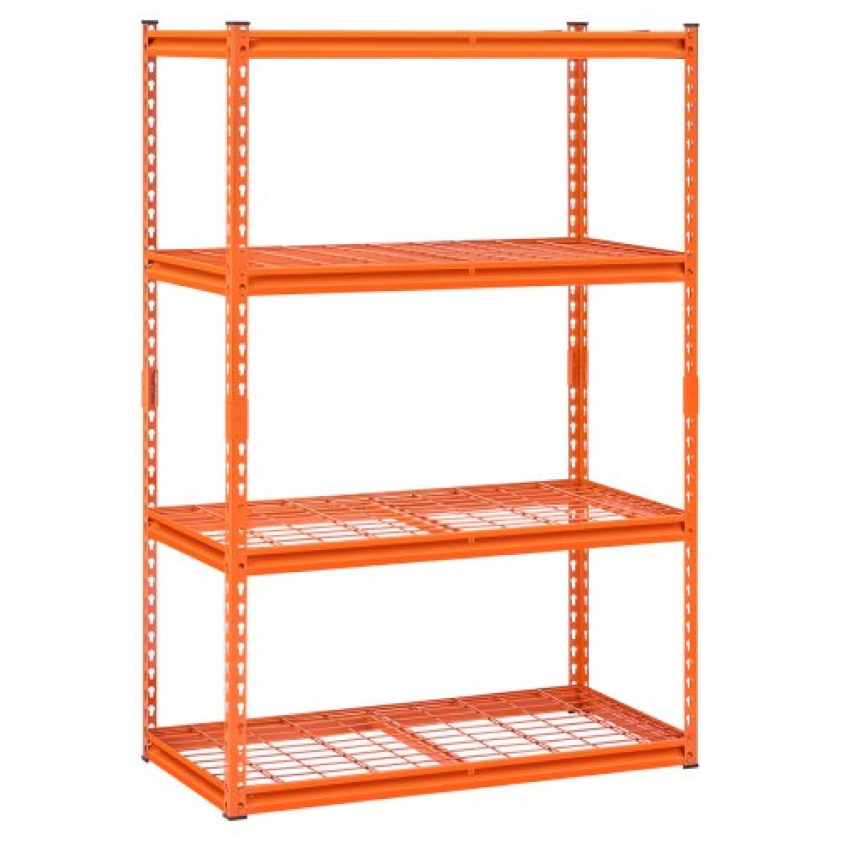 VEVOR Storage Shelves, 2400 lbs, 4 Tier Heavy Duty Garage Shelving, 20" D x 40" W x 60" H Ρυθμιζόμενα Μεταλλικά Ράφια για Βιομηχανικά Ράφια Βοηθητικό ράφι, για κουζίνα, αποθήκη, υπόγειο, πορτοκαλί