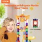 VEVOR Marble Run Set, 153 ΤΕΜ με Μηχανοκίνητο Ανελκυστήρα, με 30 Πλαστικά Μάρμαρα, Marble Maze Building Block Brain Game, Εκπαιδευτικά Παιχνίδια αγώνων δρόμου STEM, για παιδιά, αγόρια, κορίτσια Ηλικίες 3 + ετών