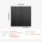 Πάνελ VEVOR Metal Pegboard, 32" x 16" Pegboard, 2 Panels, Ατσάλινο μανταλάκι βαρέως τύπου Οργανωτής τοίχου, για Σαλόνι Γκαράζ Αποθήκευση εργαλείων Πάγκος εργασίας Οργάνωση γραφείου Craft Room Κουζίνα Σπίτι, Μαύρο