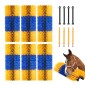 VEVOR Livestock Scratching Brush, 6 Pcs Horse Brush with 12 Screws, 20 x 7,5 in Cow Scratcher, for Back Itch Relief & Keep Cleaning, Grooming & Scratching Post Brush for άλογο, γουρούνι, βοοειδή