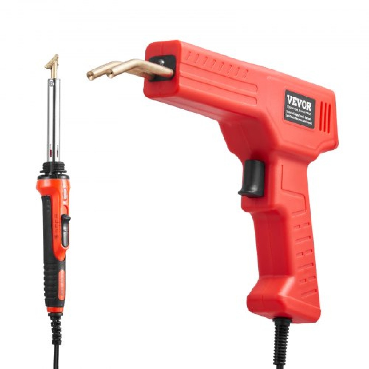 VEVOR Plastic Welder Kit Deluxe, Πλαστικό πιστόλι συγκόλλησης 100W + Συγκολλητικό σίδερο 60 W/100W, Επαγγελματικό εργαλείο συγκόλλησης πλαστικών επισκευών με 1000 τεμ.