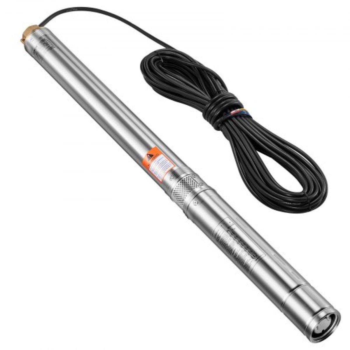 Υποβρύχια αντλία VEVOR Deep Well, Ισχύς εισόδου 910W, 230V, ροή 100 L/min, κεφαλή 53 m(174 ft), καλώδιο 20 m (65,62 ft) με εξωτερικό κιβώτιο ελέγχου, αντλία νερού από ανοξείδωτο χάλυβα, IP68, για βιομηχανική χρήση και οικιακή χρήση