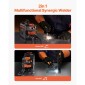 VEVOR MIG Welder, 130A Synergic Mig Welding Machine, 2-in-1 Gas MIG/Gasless Flux Core MIG Welder Multi-Process, Portable Mig Welder with IGBT Inverter Technology & Digital Display Screen
