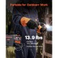 VEVOR MIG Welder, 130A Synergic Mig Welding Machine, 2-in-1 Gas MIG/Gasless Flux Core MIG Welder Multi-Process, Portable Mig Welder with IGBT Inverter Technology & Digital Display Screen