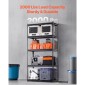 VEVOR Storage Shelves, 2000 lbs, 5 Tier Heavy Duty Garage Shelving, 16" D x 36" W x 72" H Ρυθμιζόμενα Μεταλλικά Ράφια για Βιομηχανικά Ράφια Βοηθητικό ράφι, για κουζίνα, αποθήκη, υπόγειο, μαύρο