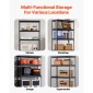 VEVOR Storage Shelves, 2000 lbs, 5 Tier Heavy Duty Garage Shelving, 16" D x 36" W x 72" H Ρυθμιζόμενα Μεταλλικά Ράφια για Βιομηχανικά Ράφια Βοηθητικό ράφι, για κουζίνα, αποθήκη, υπόγειο, μαύρο