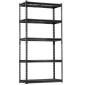 VEVOR Storage Shelves, 2000 lbs, 5 Tier Heavy Duty Garage Shelving, 16" D x 36" W x 72" H Ρυθμιζόμενα Μεταλλικά Ράφια για Βιομηχανικά Ράφια Βοηθητικό ράφι, για κουζίνα, αποθήκη, υπόγειο, μαύρο