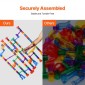 VEVOR Marble Run Set, 150 Piece Marble Maze Building Block Brain Game, with 10 Glow in the Dark Marbles + 40 Glass Marbles, Educational Learning Race Track STEM Toys, για παιδιά, αγόρια, κορίτσια ηλικίας 3+