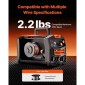 Συγκολλητής VEVOR MIG, Μηχανή συγκόλλησης Mig 130Amp Synergic, Μηχανή συγκόλλησης χωρίς ροή αερίου, φορητή συσκευή συγκόλλησης Mig με τεχνολογία IGBT Inverter και οθόνη ψηφιακής οθόνης