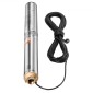 Υποβρύχια αντλία VEVOR Deep Well, Ισχύς εισόδου 1100W, 230V, 100 L/min Ροή 75 m (246 ft) Κεφαλή, με καλώδιο 20 m (65,62 ft), Αντλία νερού από ανοξείδωτο χάλυβα, για βιομηχανική άρδευση και οικιακή χρήση, IP68 αδιάβροχο