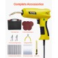 VEVOR Plastic Welding Kit, 220W Plastic Welder Gun with 800PCS Hot Staples & 56PCS Welding Rods, Professional Hot Staple Welding Kit με φως LED, Θήκη μεταφοράς για καγιάκ, παιχνίδια, επισκευή προφυλακτήρα αυτοκινήτου