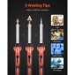 VEVOR Plastic Welder Kit, 60W/100W Πλαστικό Συγκολλητικό Σίδερο διπλής ισχύος με 3 άκρες συγκόλλησης και 20 ράβδους συγκόλλησης, Επαγγελματικό εργαλείο συγκόλλησης πλαστικών επισκευών για προφυλακτήρα αυτοκινήτου, καγιάκ, παιχνίδια, ηλεκτρονικά