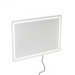 Καθρέφτης μπάνιου VEVOR LED, 70 x 100 cm Καθρέφτης μπάνιου LED με μπροστινό φωτισμό και οπίσθιο φωτισμό, καθρέφτης μνήμης κατά της ομίχλης με φώτα, Stepless 3 χρώματα Καθρέφτης μπάνιου με δυνατότητα ρύθμισης θερμοκρασίας, επιτοίχιος