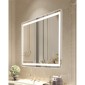 Καθρέφτης μπάνιου VEVOR LED, 70 x 100 cm Καθρέφτης μπάνιου LED με μπροστινό φωτισμό και οπίσθιο φωτισμό, καθρέφτης μνήμης κατά της ομίχλης με φώτα, Stepless 3 χρώματα Καθρέφτης μπάνιου με δυνατότητα ρύθμισης θερμοκρασίας, επιτοίχιος